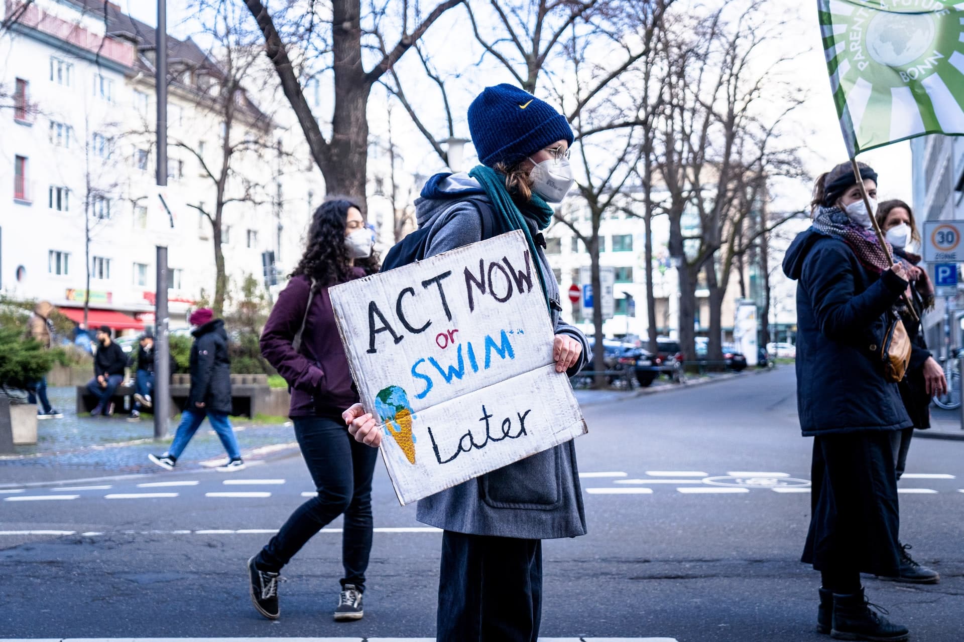 Bild von Klimademonstration mit Menschen