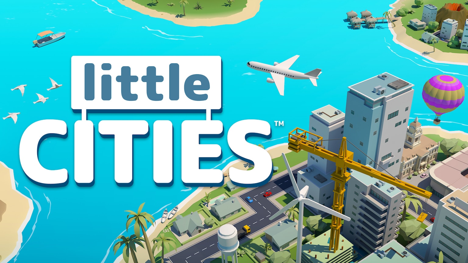 Das Stadtplanungs-Computerspiel Little Cities.