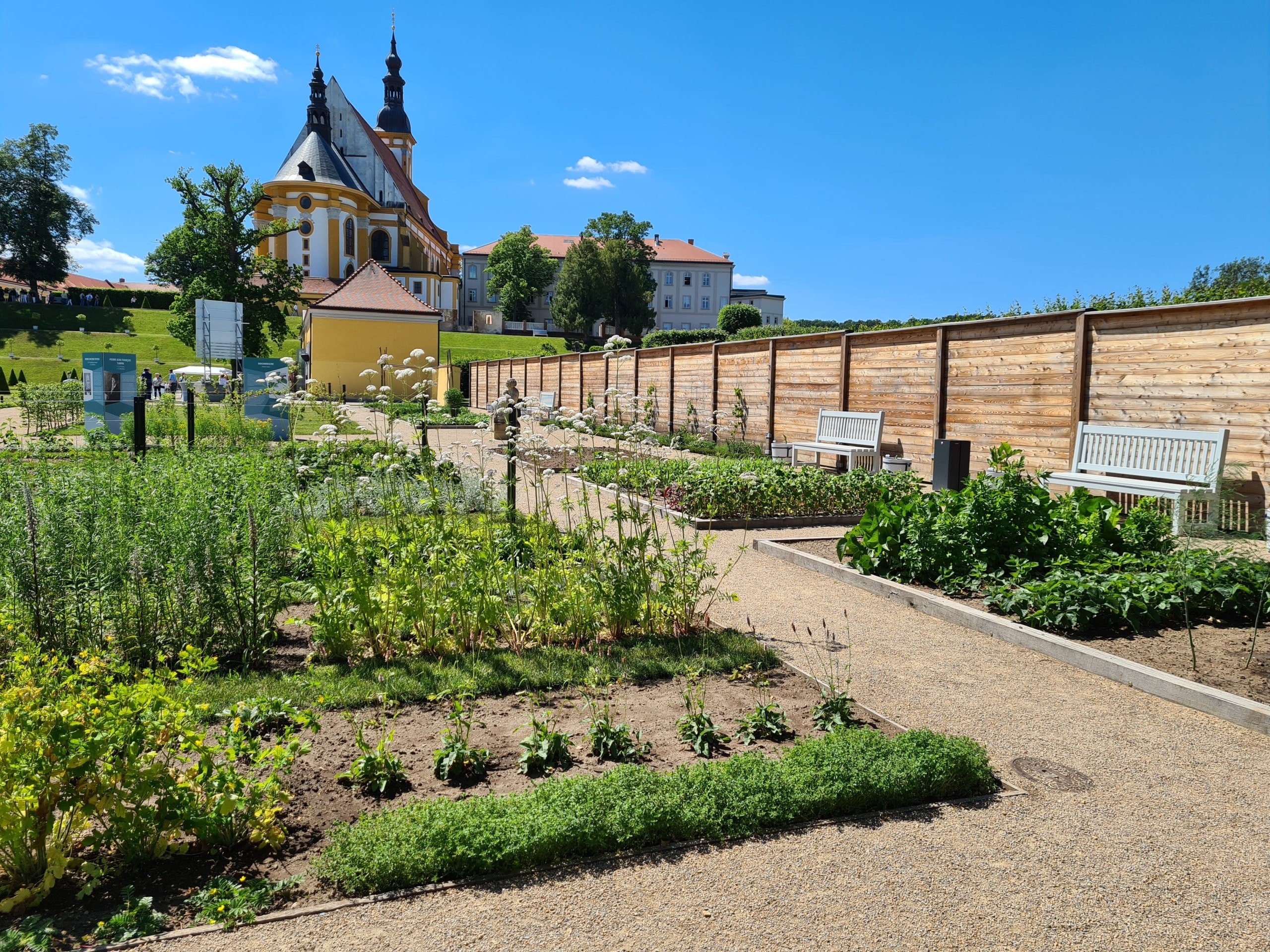 Der Kräuter- und Gemüsegarten auf Kloster Neuzelle