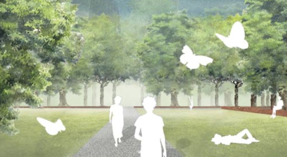 Der Tilla Durieux Park soll nach dem Entwurf von Sara Thiele zu einem Waldgarten umgestaltet werden.