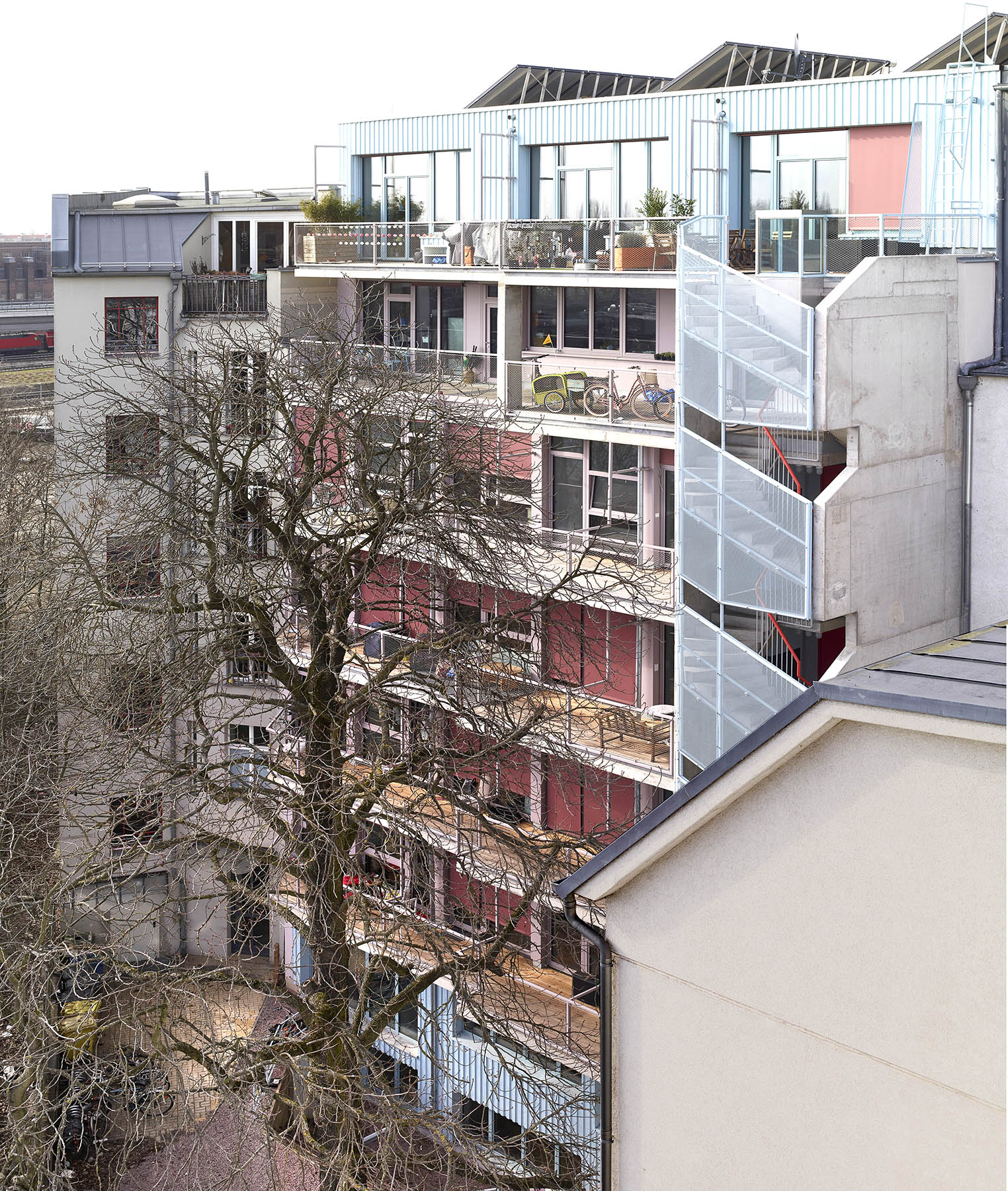 Ansicht der Gartenfassade von LOVO. Bildrecht: Christoph Wagner Architekten, aufgenommen von Eric Tschernow