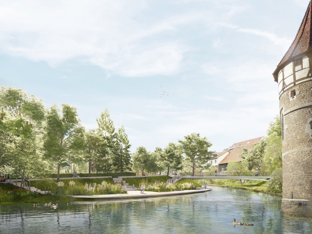 Die Landesgartenschau in Balingen findet vom 5. Mai bis 24. September 2023 statt. Bildquelle: Büro lohrer.hochrein / Gartenschau Balingen