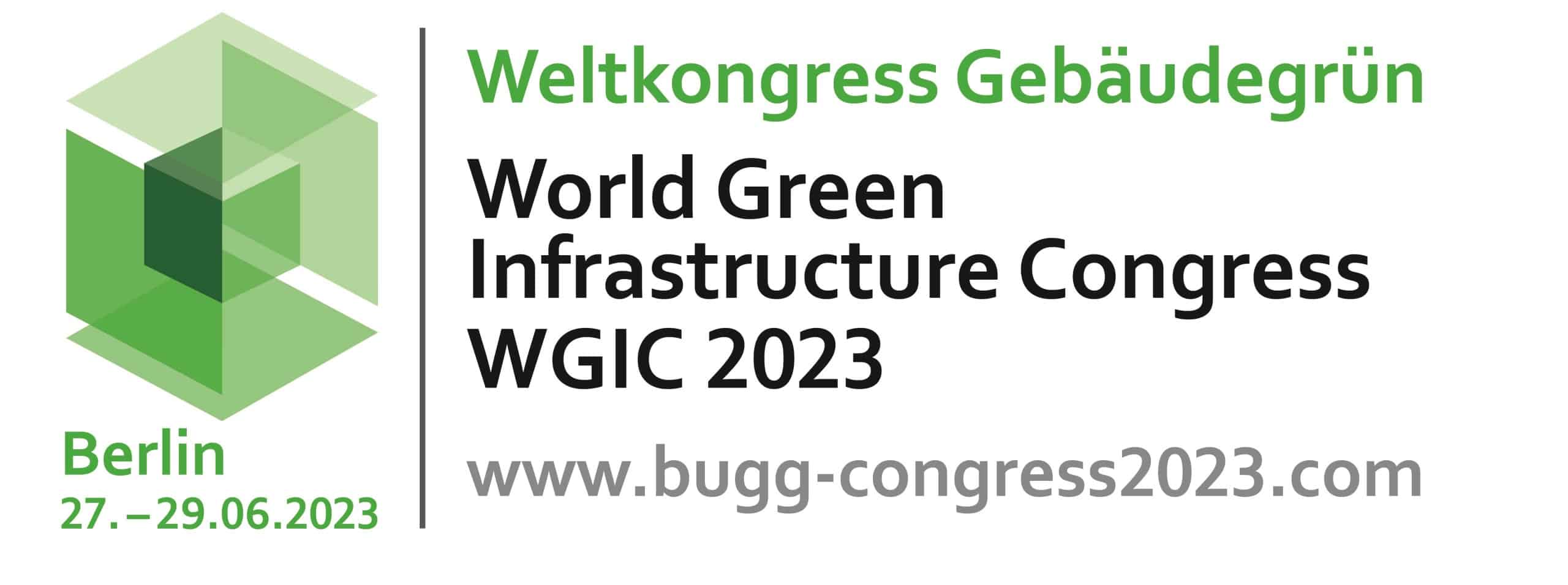 Seien Sie dabei beim Weltkongress Gebäudegrün am 27. bis 29.06.2023 in Berlin! Quelle: Bundesverband GebäudeGrün e.V.