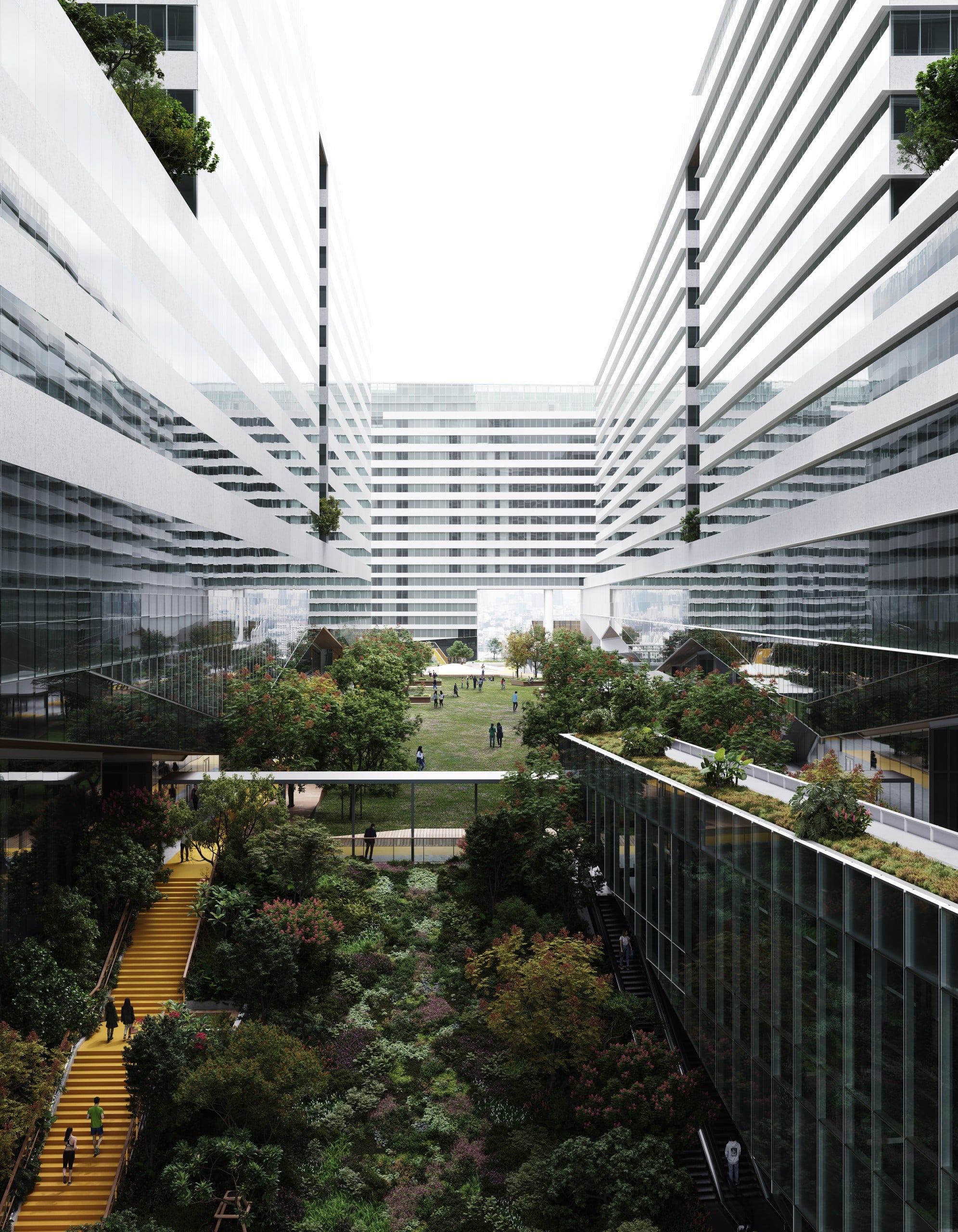 Mit seiner Nachhaltigkeit und Flexibilität soll der Komplex ein Beispiel für die Zukunft urbaner Strukturen darstellen. Bildquelle: Snøhetta
