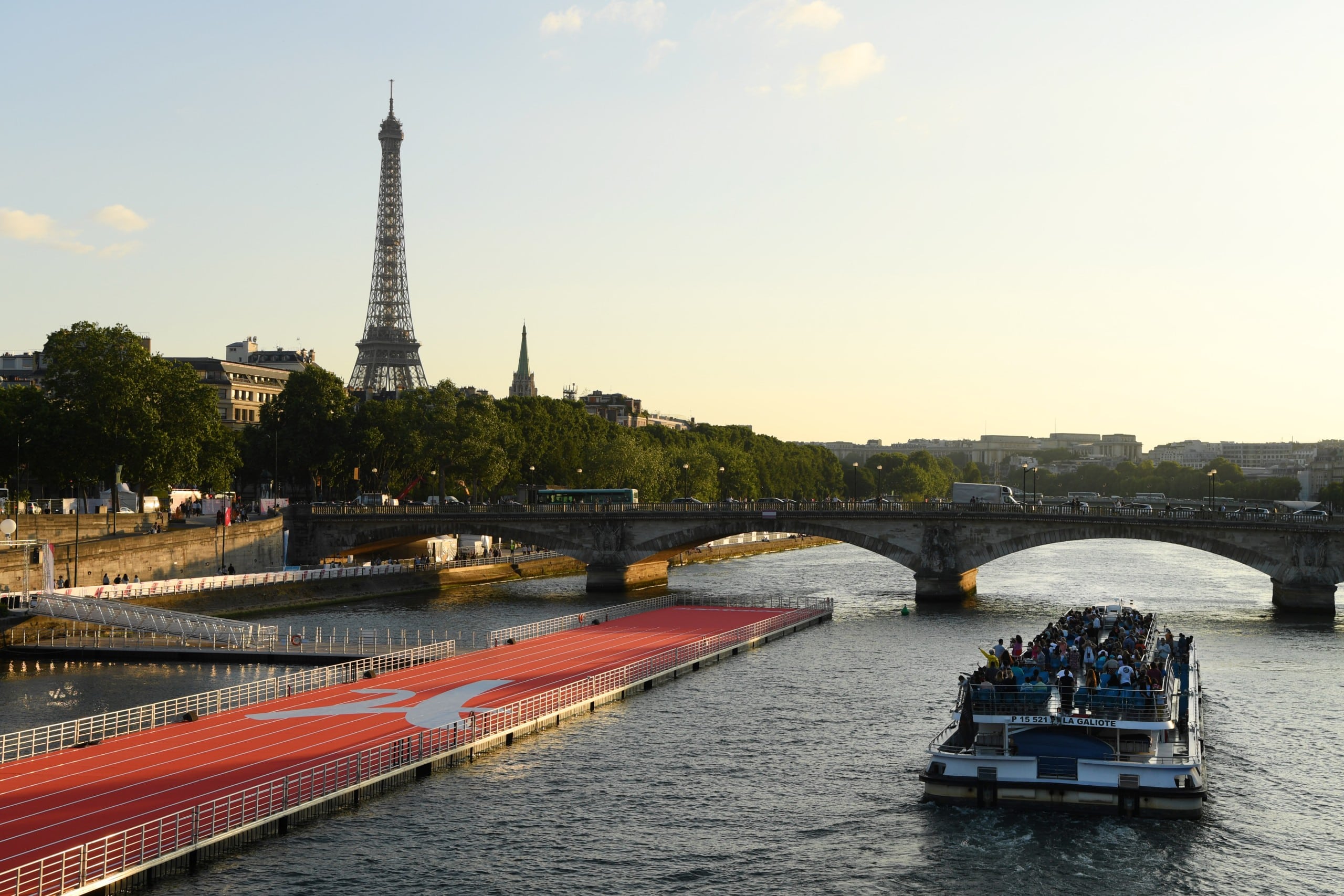 Die Eröffnungszeremonie der als nachhaltig angepriesenen Spiele wird auf der Seine stattfinden. Bildquelle: Paris 2024