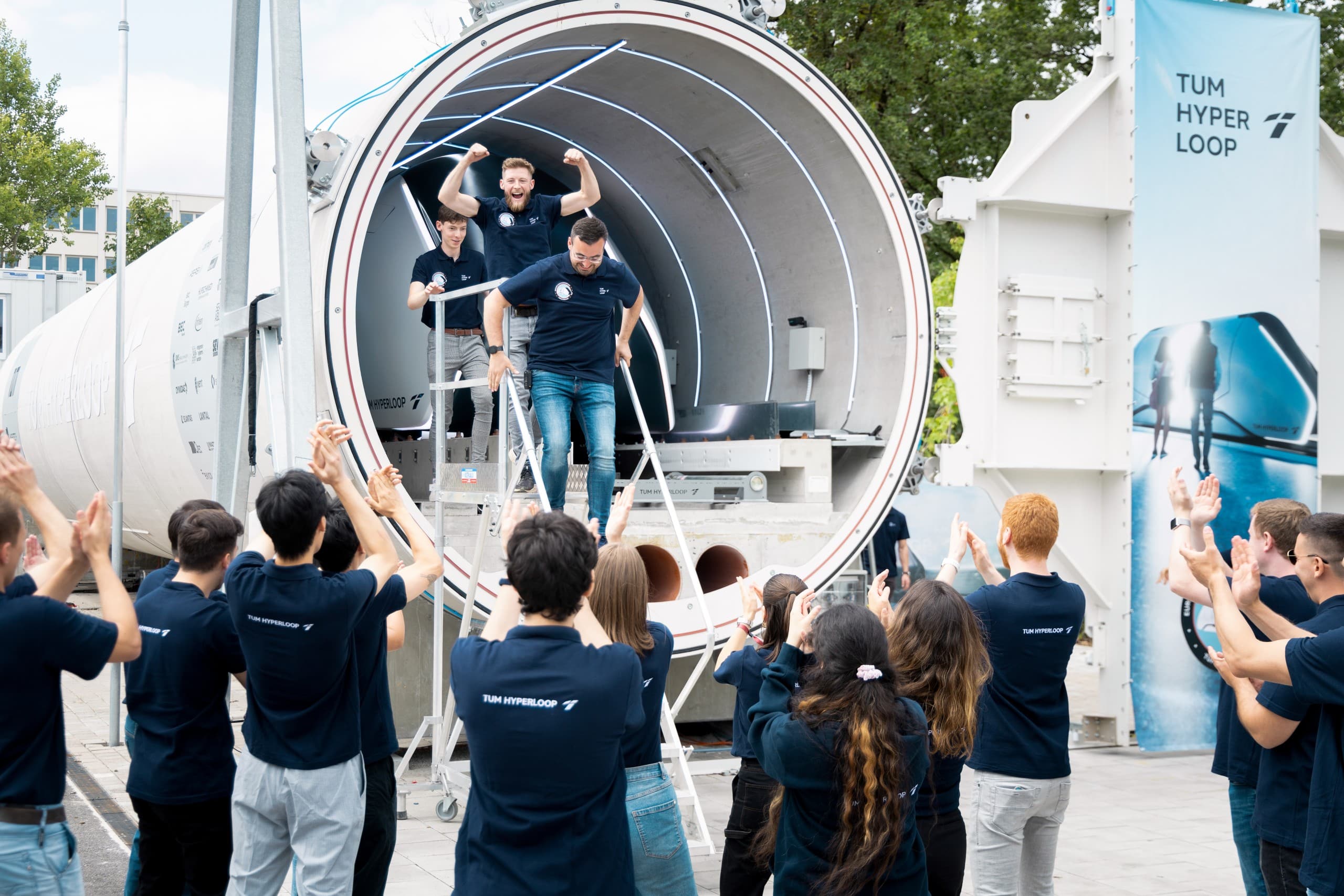 In Ottobrun hat die europaweit erste Testrecke für Hyperloop eröffnet. © TUM 2023 Hyperloop