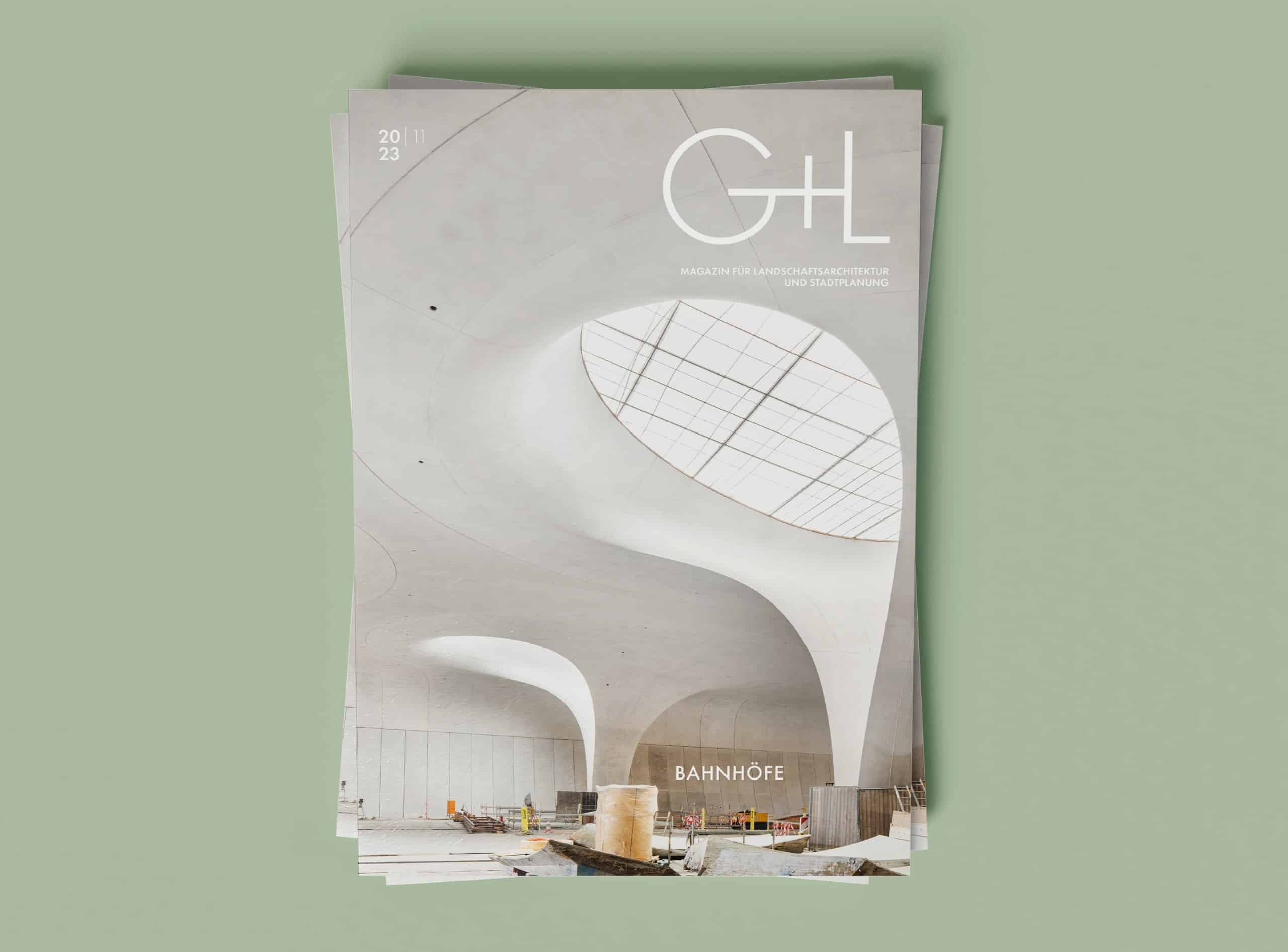 Das Thema der G+L Novemberausgabe sind Bahnhöfe. Cover: © ingenhoven associates / HGEsch
