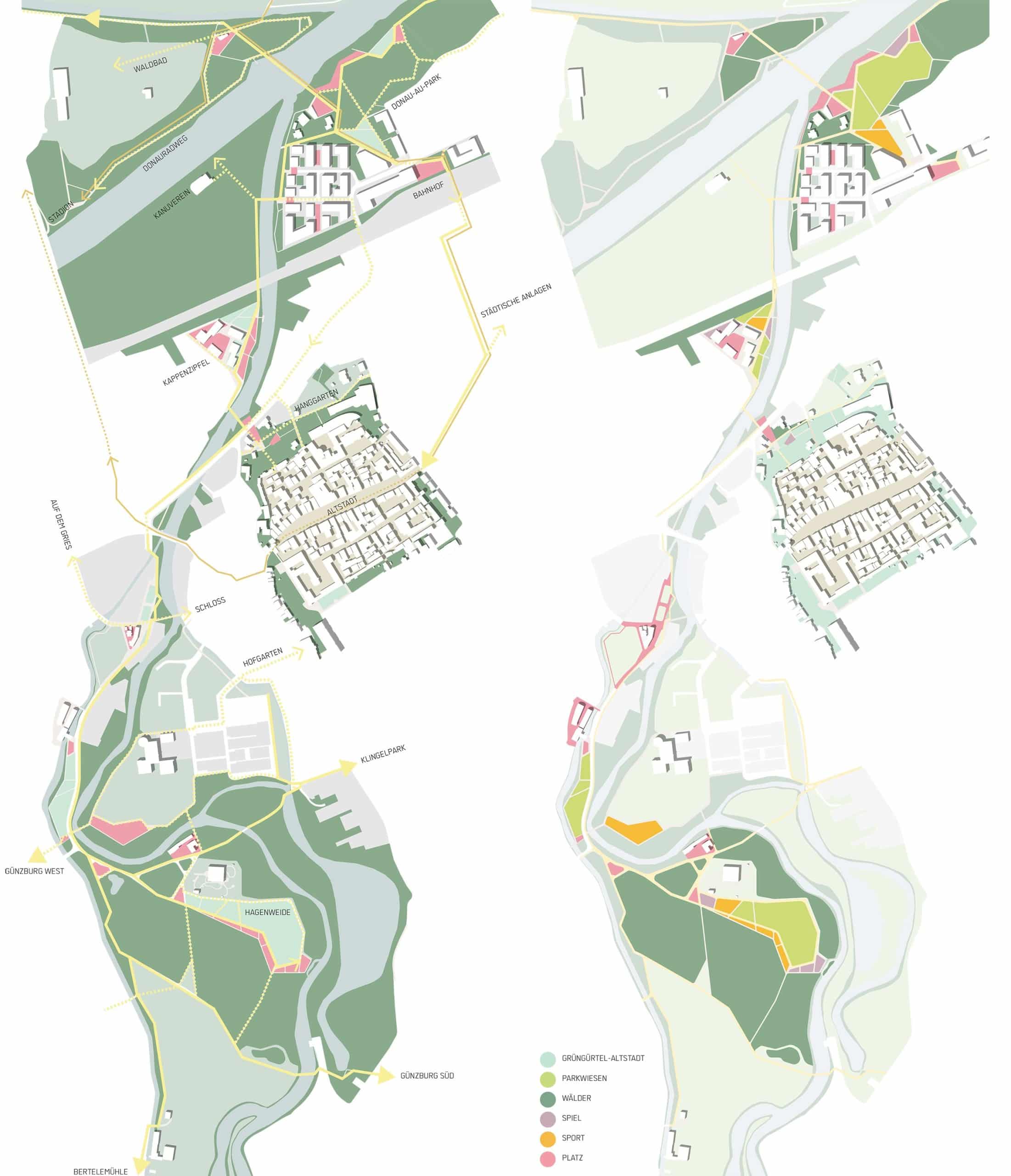 Ein Entwurf von A24 Landschaft und yellow z hat den Wettbewerb zur Landesgartenschau Günzburg gewonnen. © A24 Landschaft mit yellow z